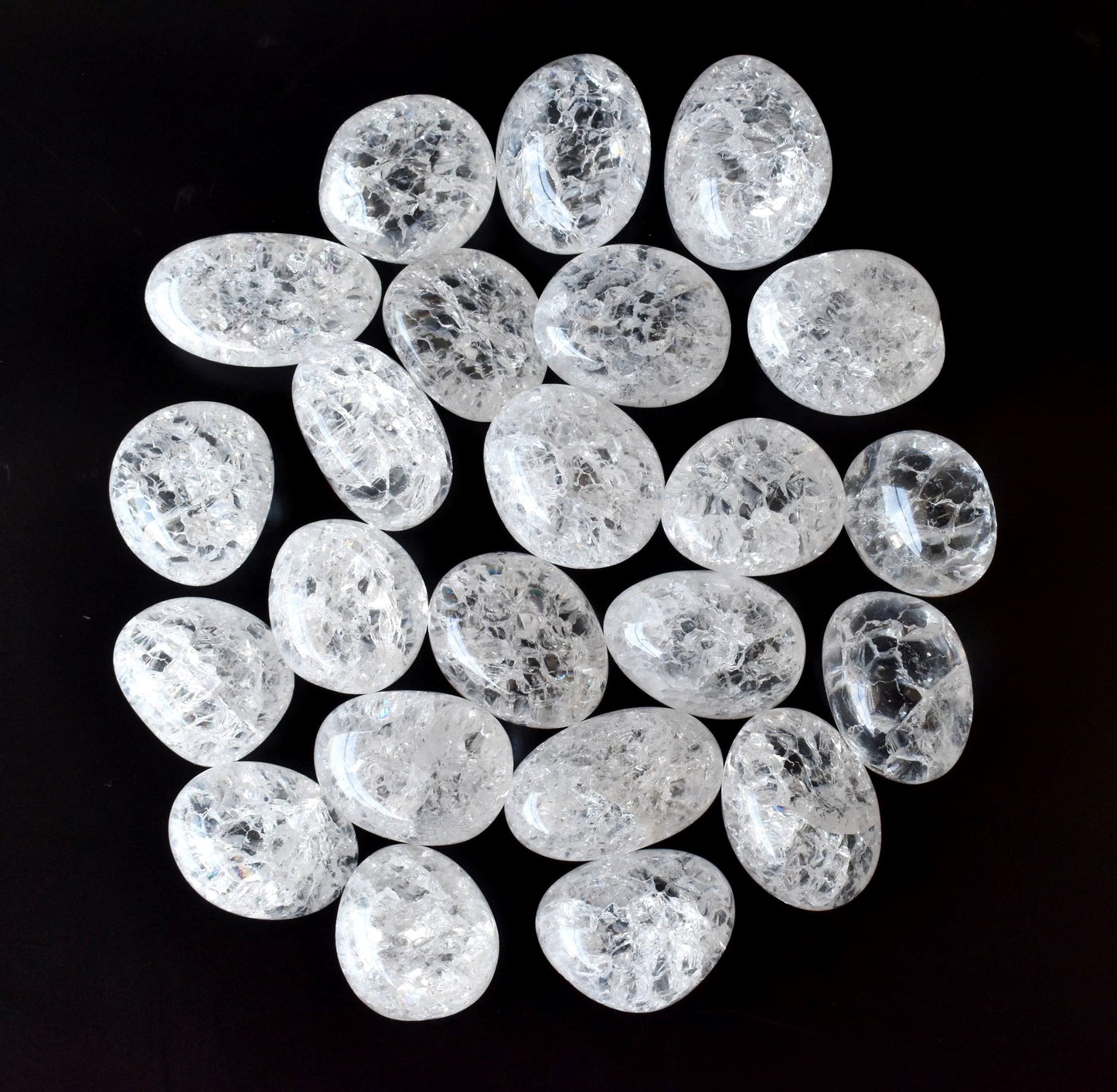 1Kg Crack Crystal Tumbled Stones