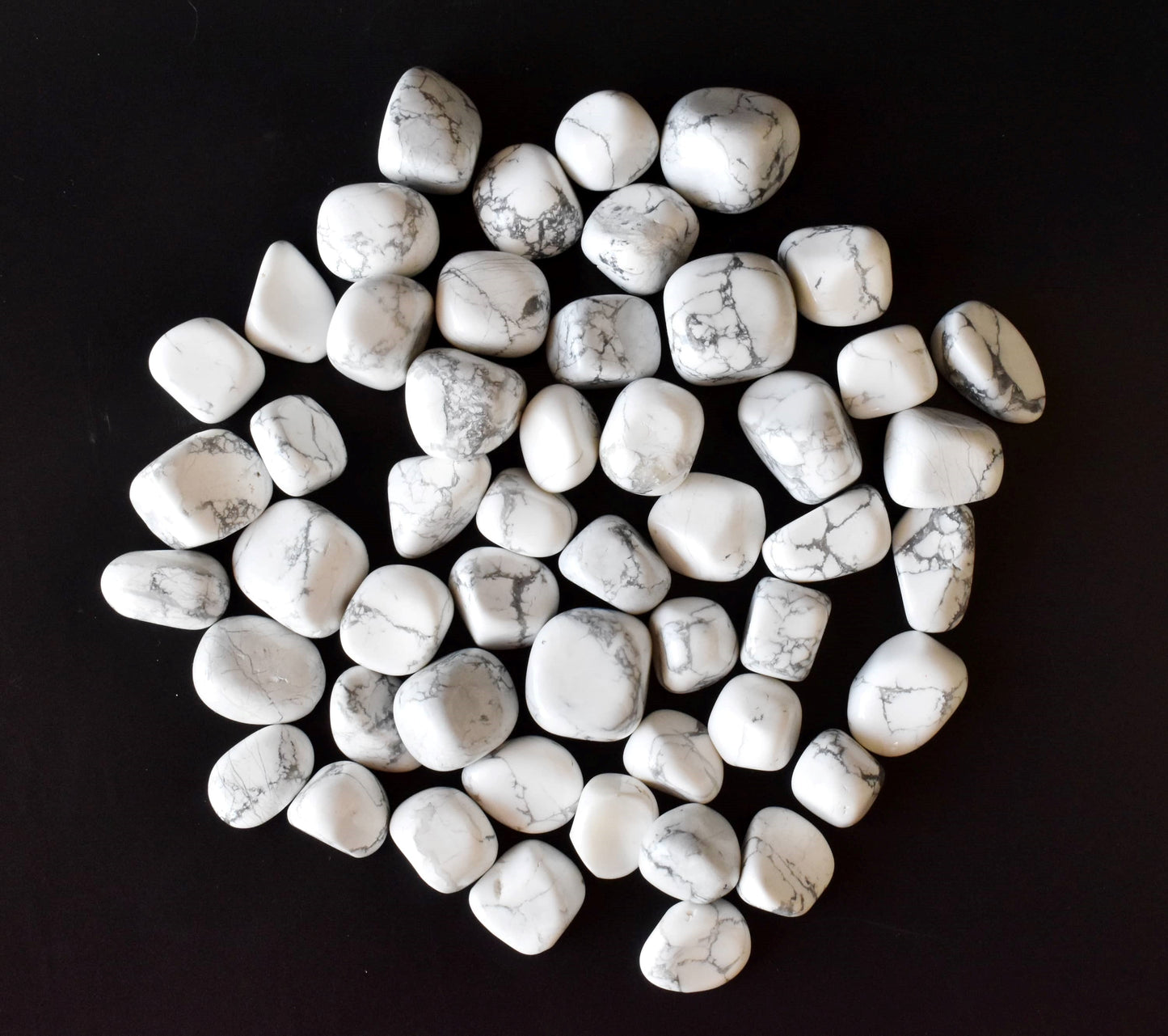 1Kg Howlite Tumbled Stones