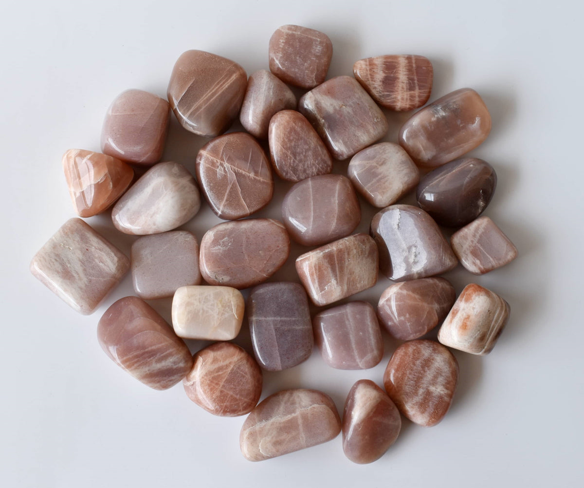 1 kg Moonstone Tumbled Stones, Healing Tumbling Stones