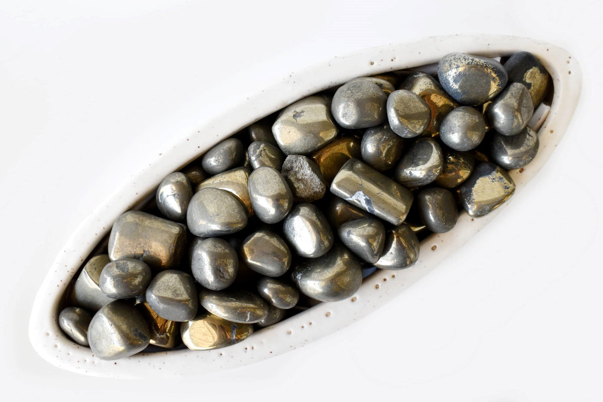 1Kg Pyrite Tumbled Stones