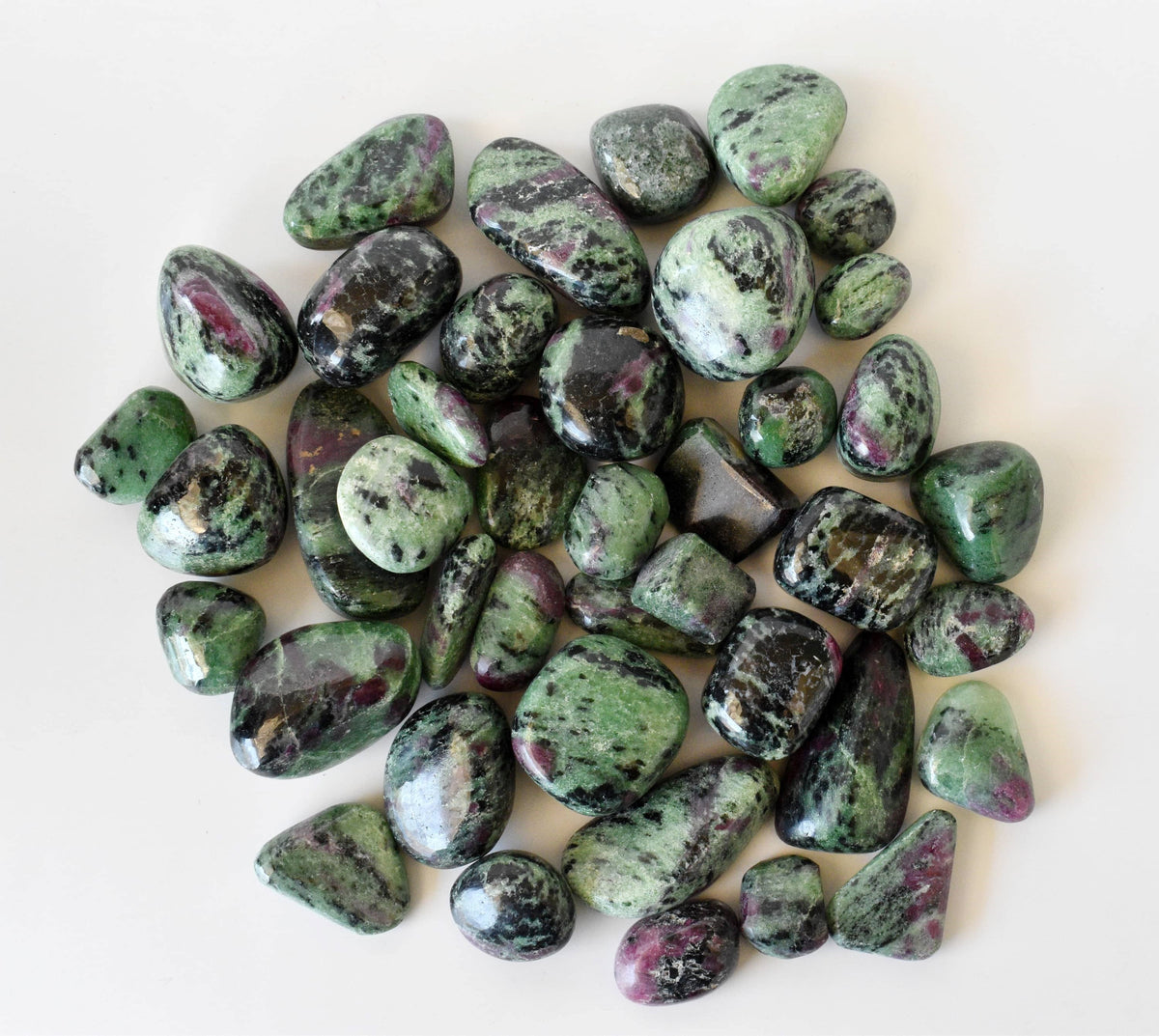 1kg Ruby Zosite Tumbled Stones