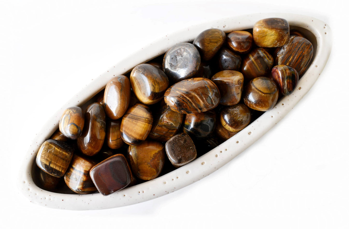1Kg Tiger Eye Tumbled Stones