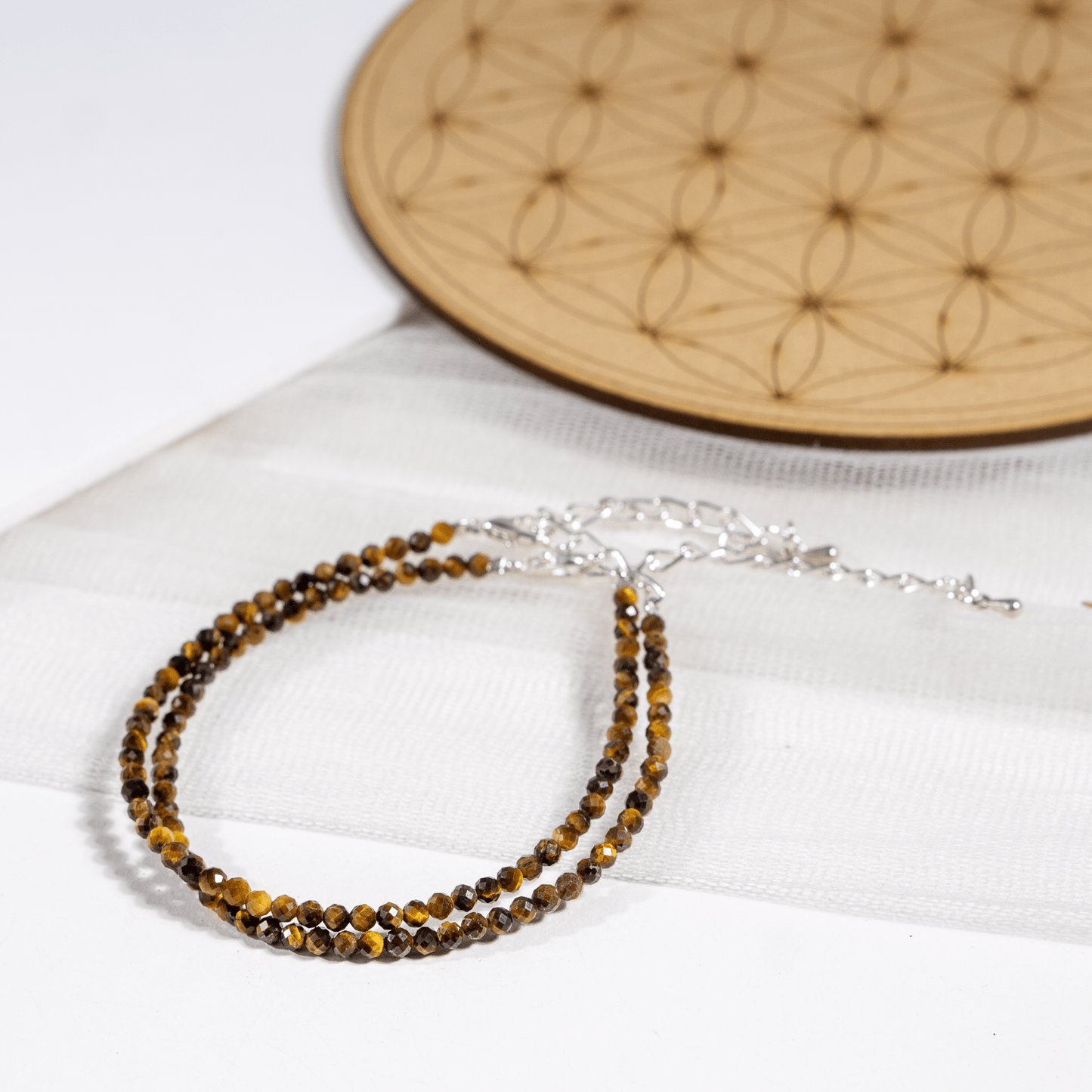 Tiger Eye Crystal Anklet | Natural Healing Crystal Anklet | Energy Protection & Spiritual Jewelry