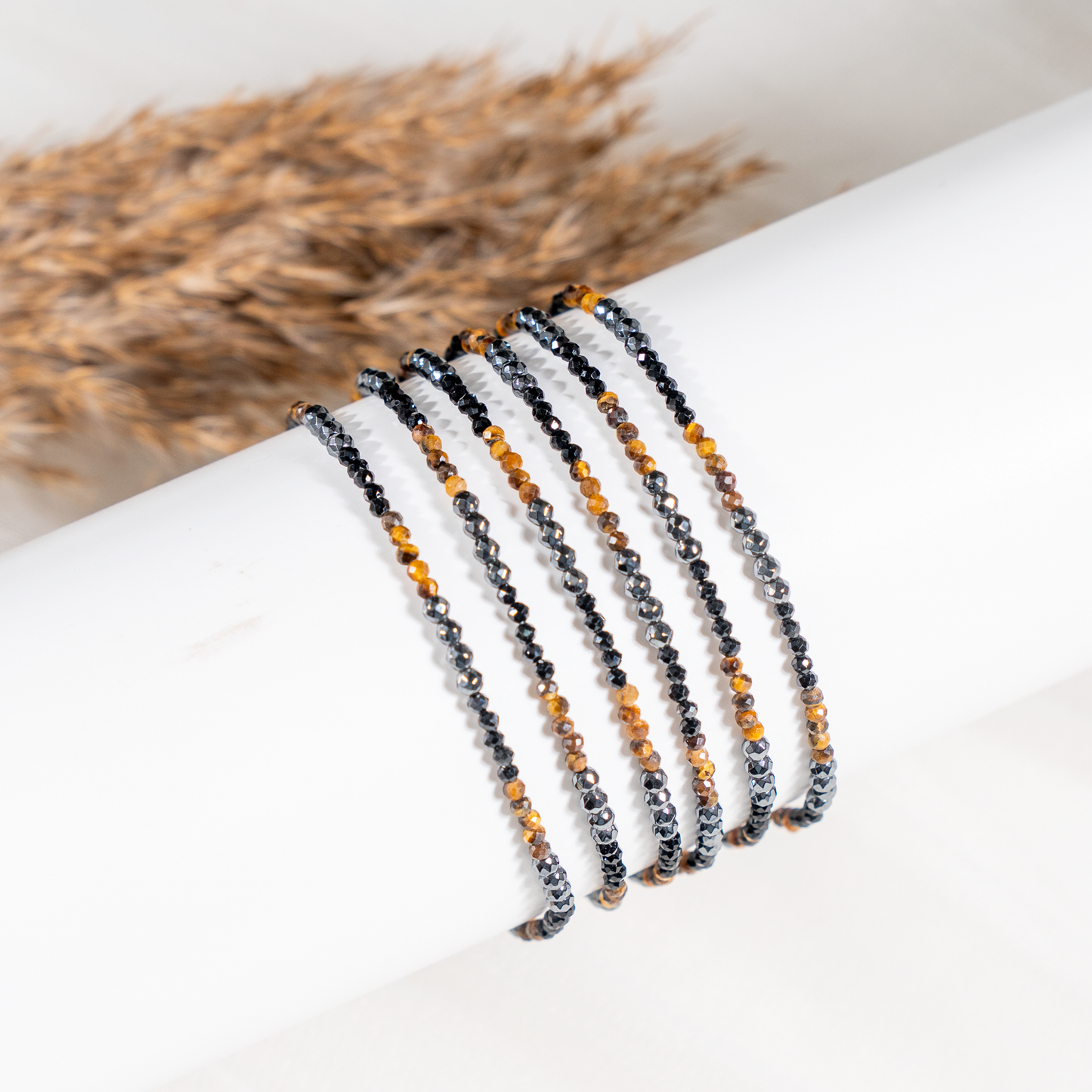 Triple Protection Crystal Anklet | Natural Healing Crystal Anklet | Energy Protection & Spiritual Jewelry