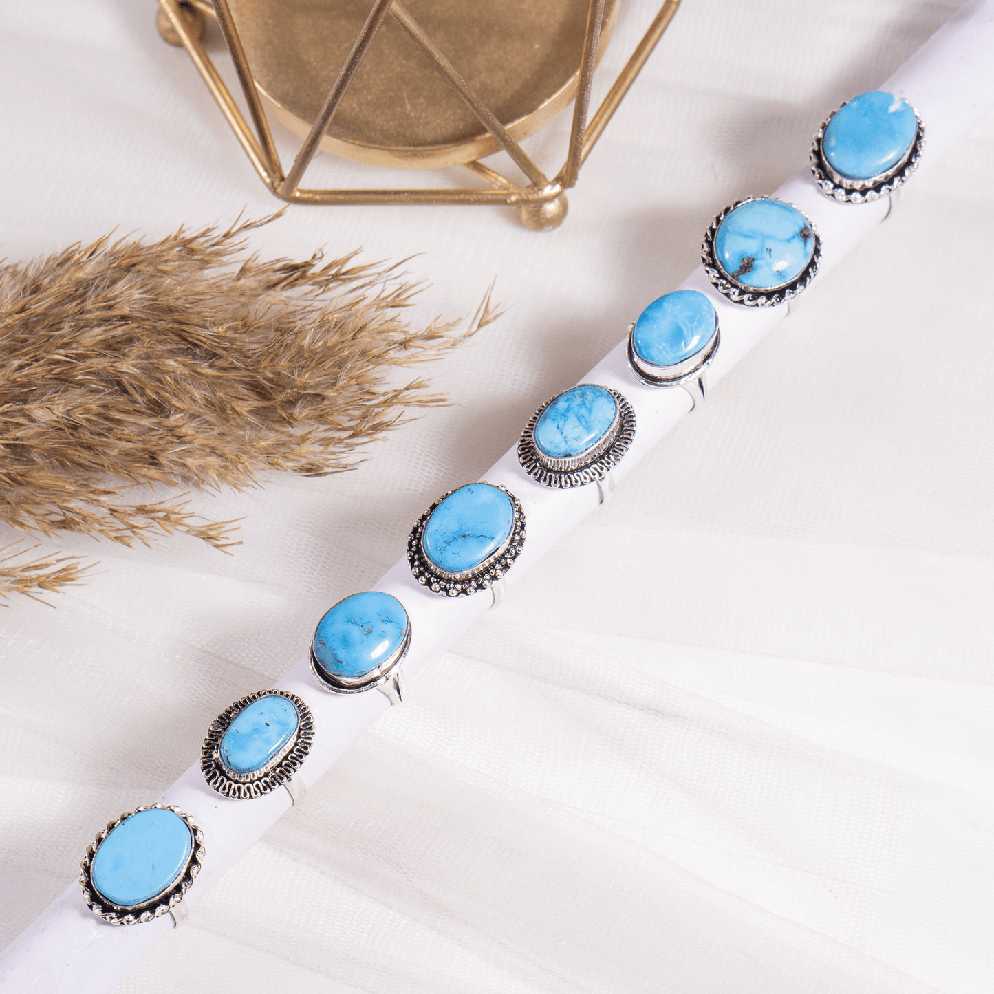 Turquoise Howlite Ring | Adjustable Ring | Gemstone Ring | Boho Ring | Gemstone Ring