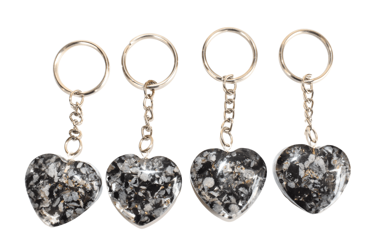 Snowflake Obsidian Key Chain