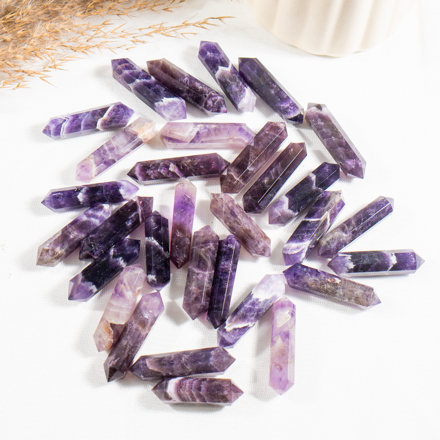 Amethyst Double Terminated Crystal Point Pencils