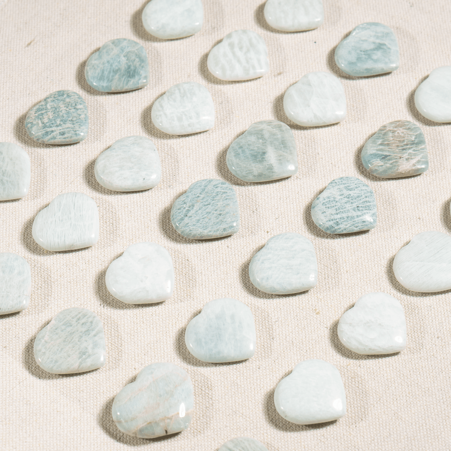 Amazonite Mini 1" Crystal Hearts