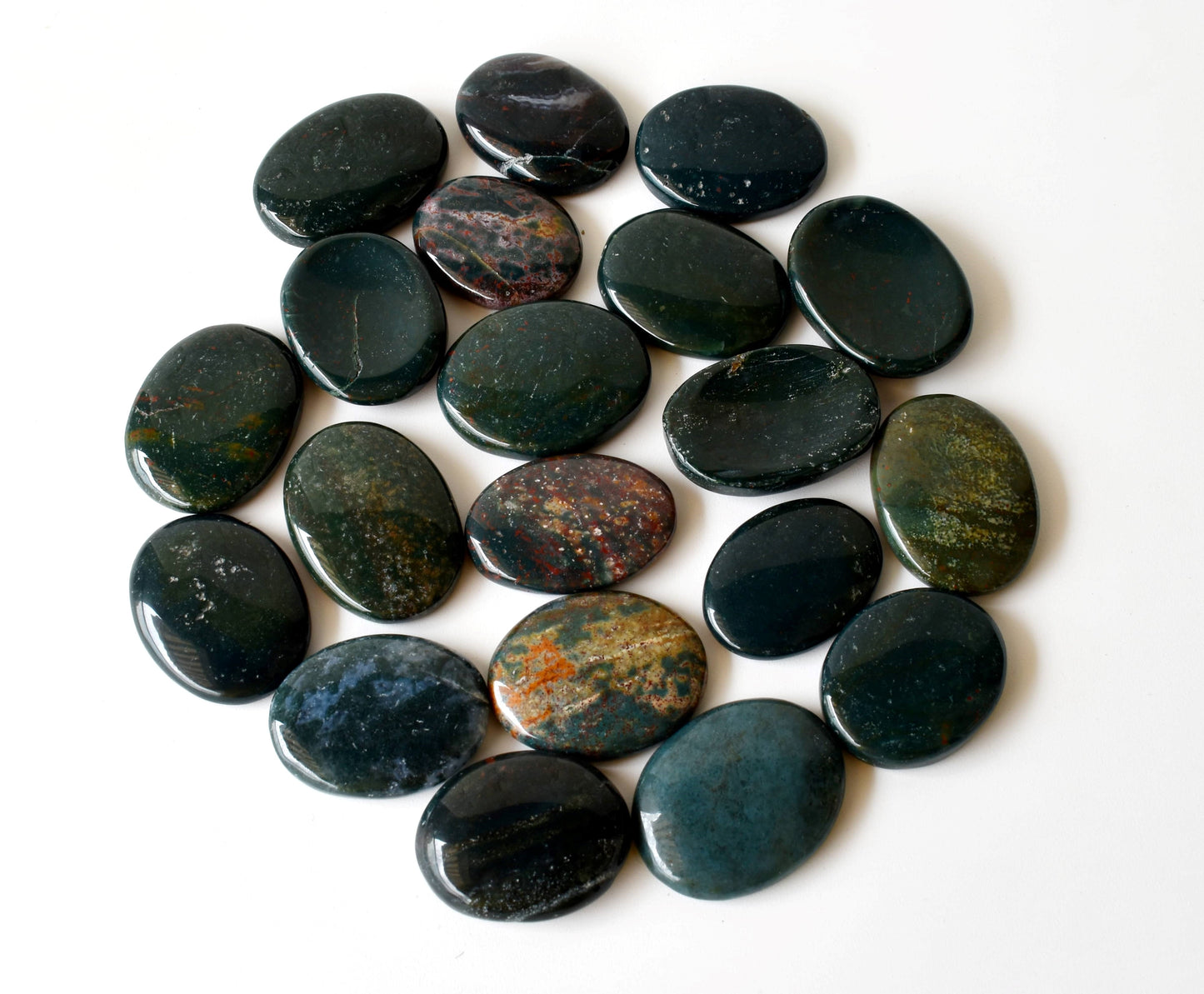 Bloodstone Worry Stones