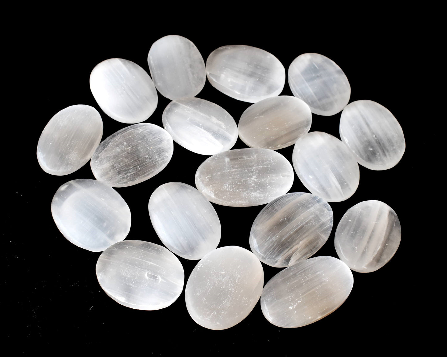 Selenite Worry Stones