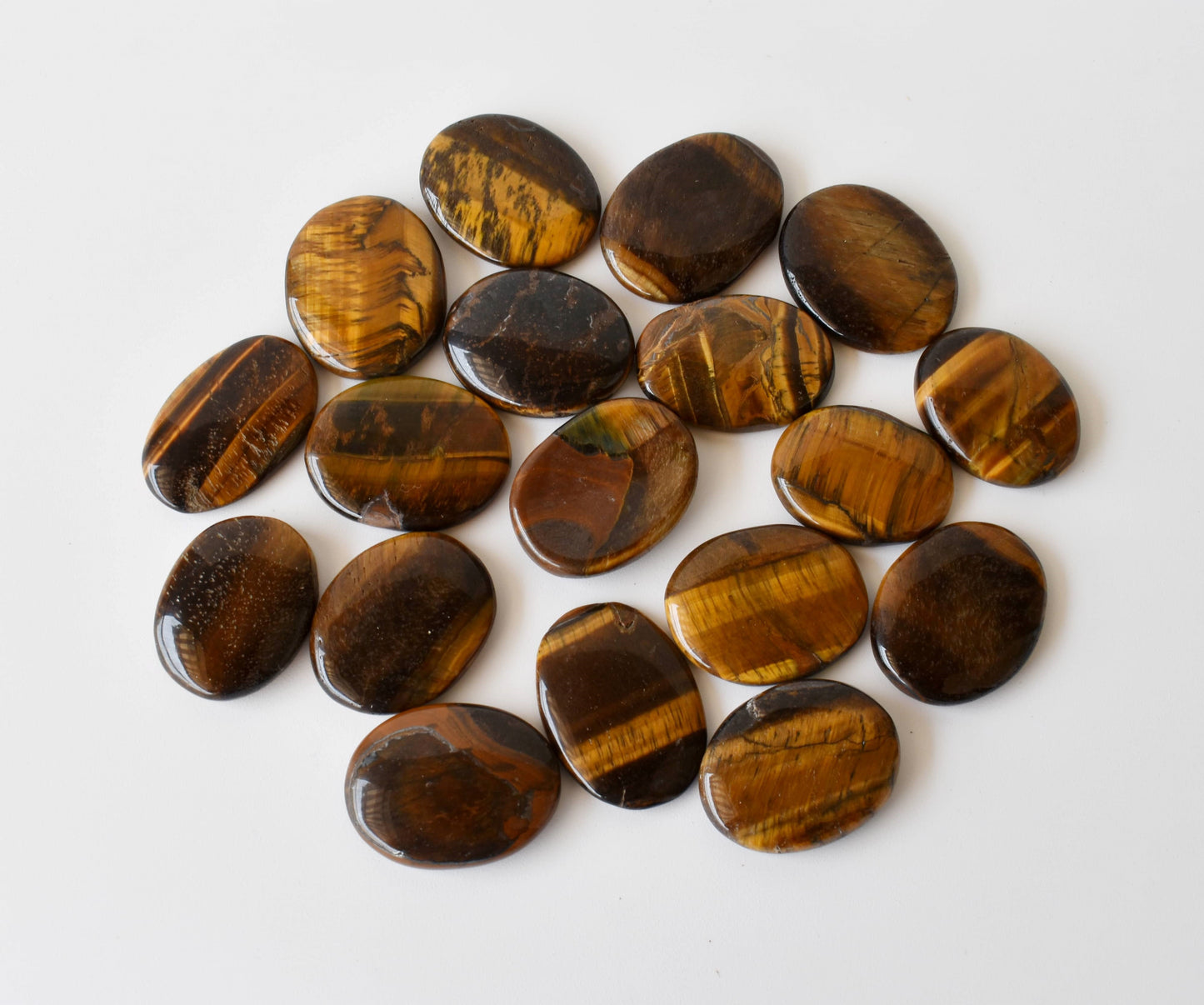Tiger Eye Worry Stones
