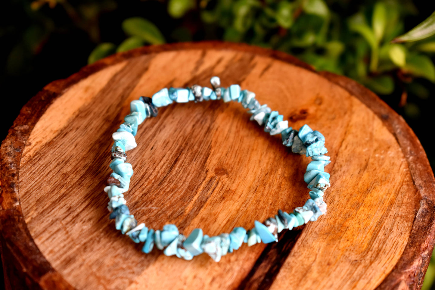 Turquoise Gemstone Chip Bracelet