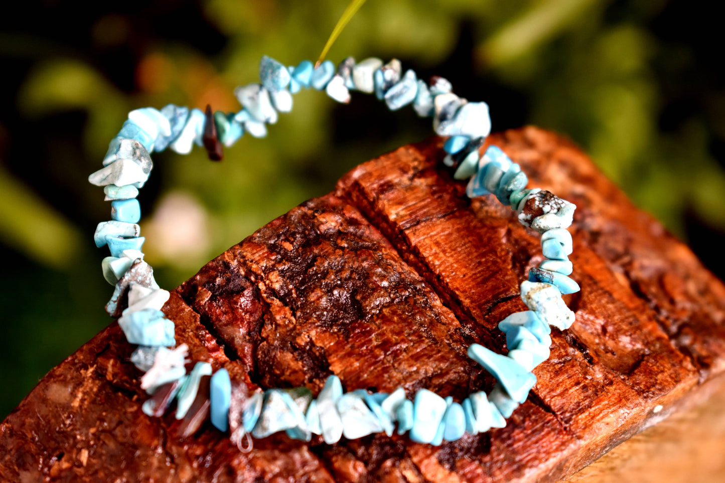 Turquoise Gemstone Chip Bracelet