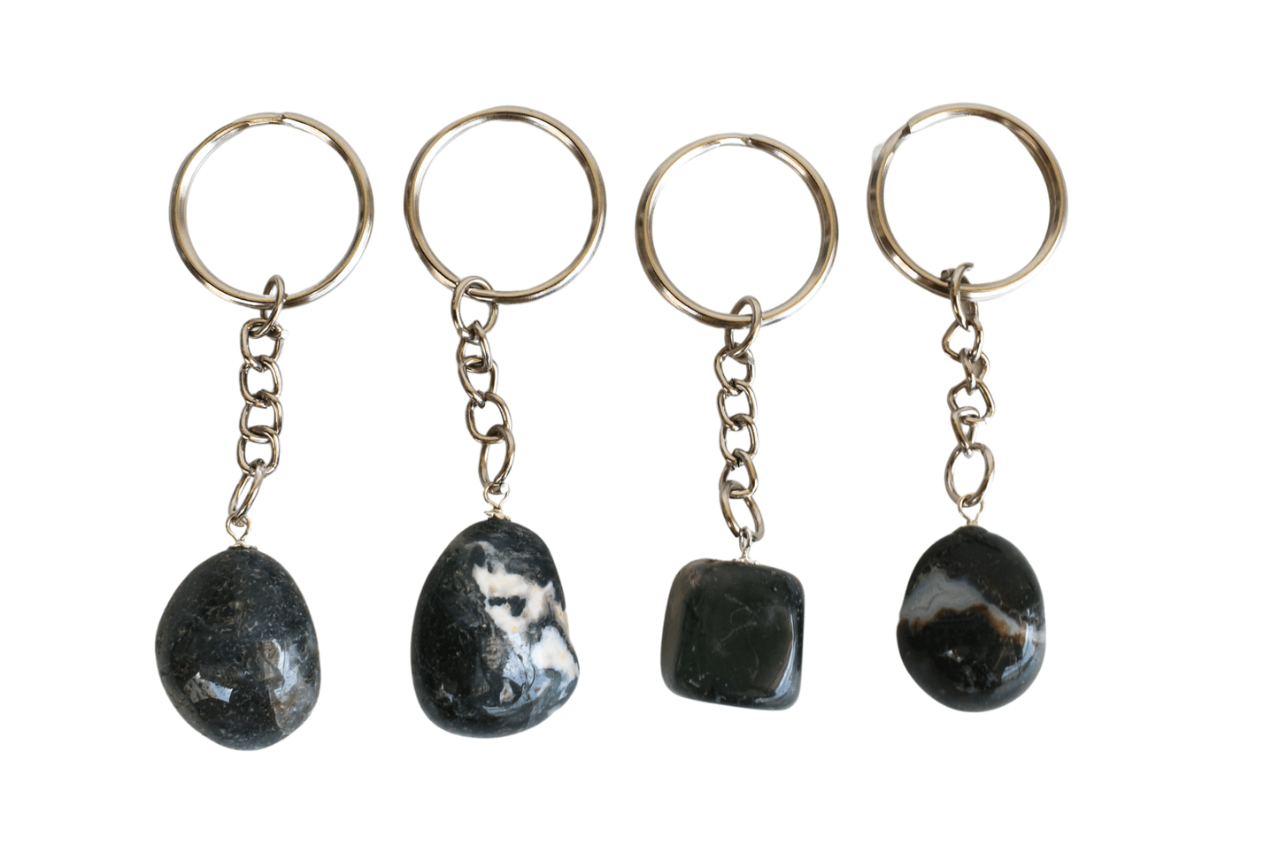 Moss Agate Key Chain.