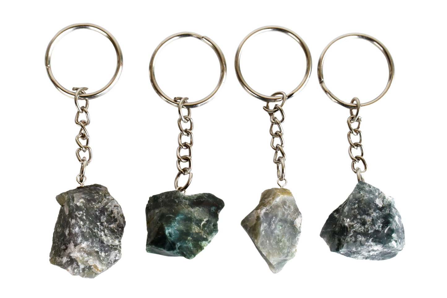 Moss Agate Key Chain.