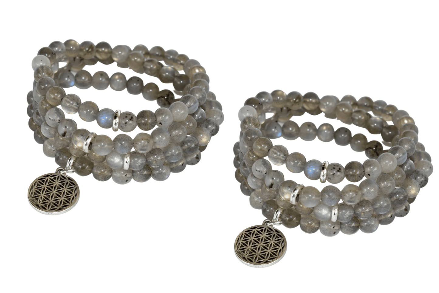 Labradorite Beads Mala Bracelet