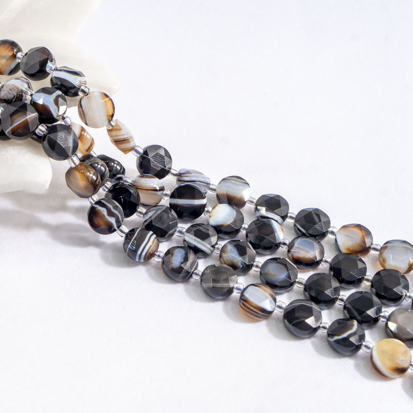 Heishi Disc Beads | Natural Gemstone Beads | Round Flat Spacer Beads | Jewelry Making | DIY Bracelets & Necklaces | Craft Beads