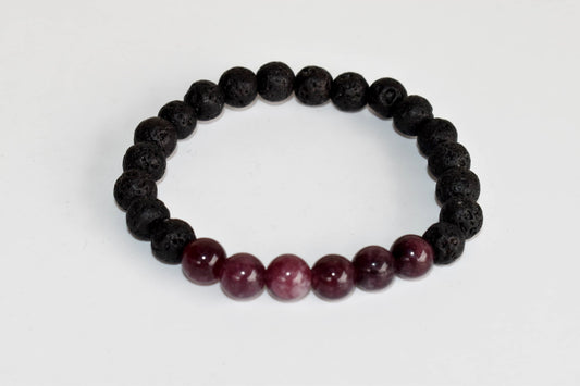 Lava with Pink Tourmaline Diffuser