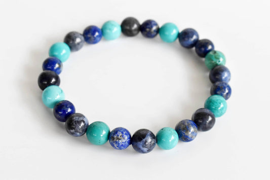 THROAT Chakra Gemstone Bracelet