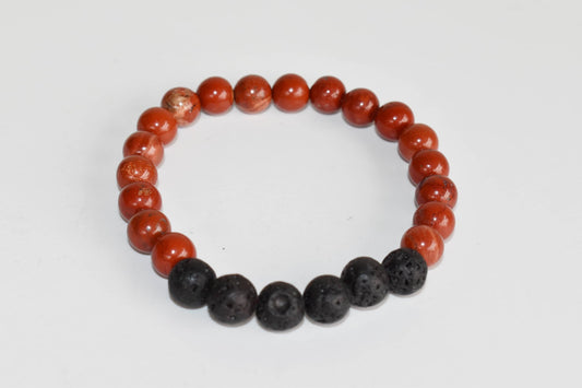 Red Jasper Diffuser Bracelet