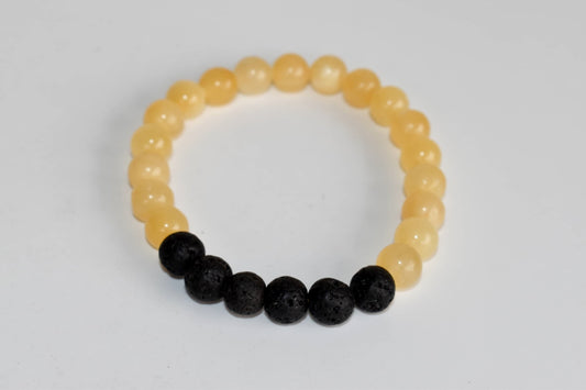 Honey Calcite Diffuser Bracelet