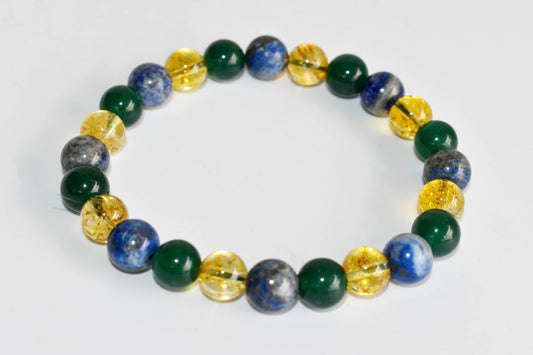 HAPPINESS Crystal Bracelet, Healing  Gemstone Bracelet