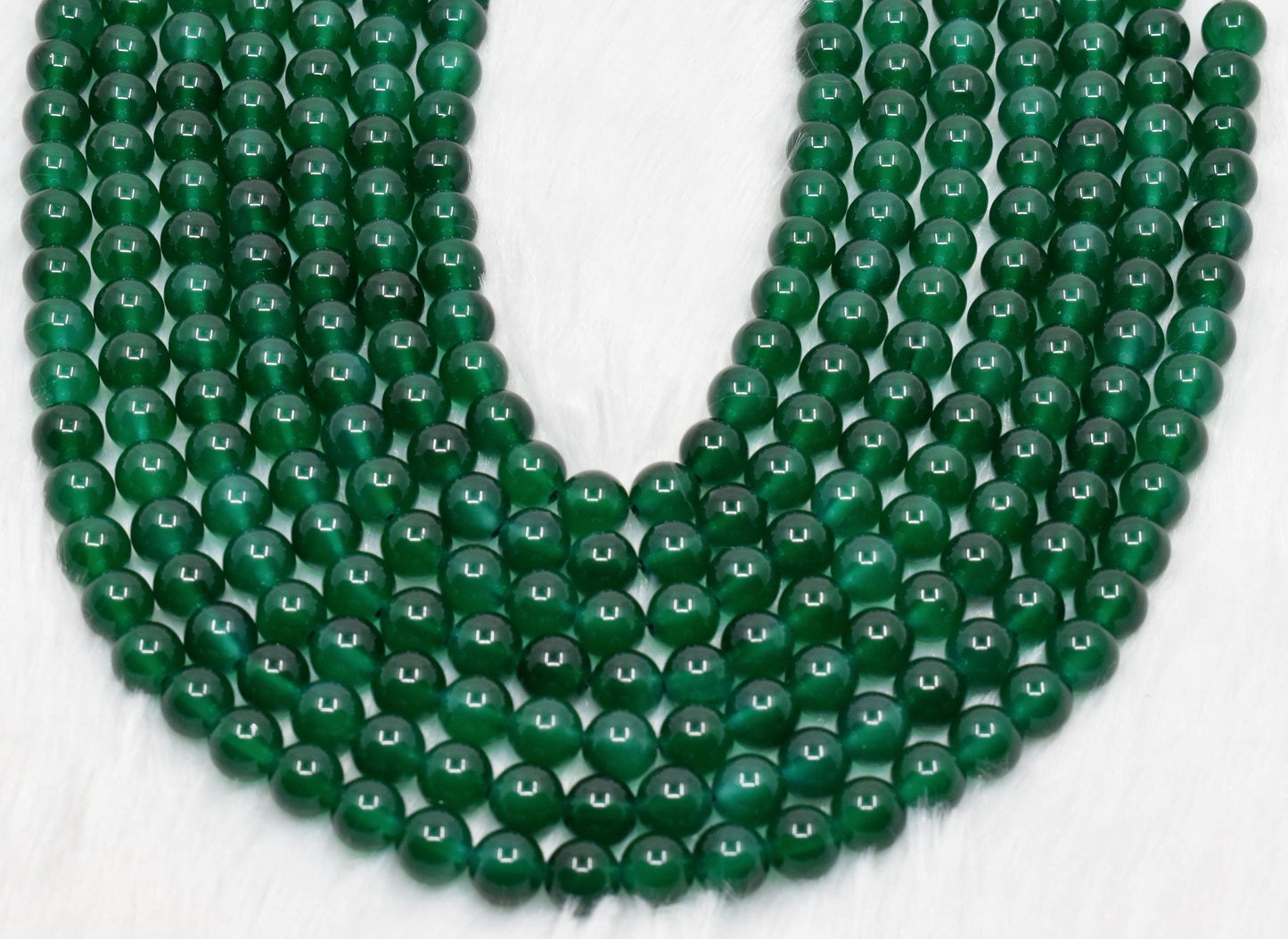 Green Onyx Gemstone Beads