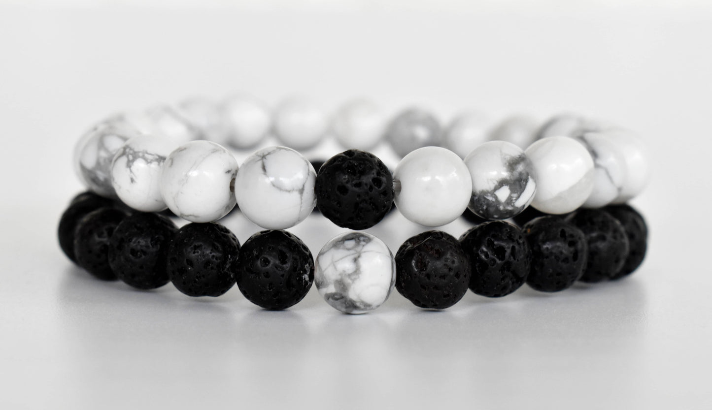 Lava Howlte Couple Bracelets, Crystals Valentine Gift