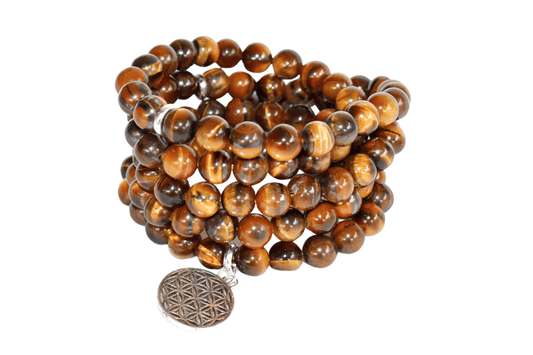 Tiger Eye Beads Mala Bracelet