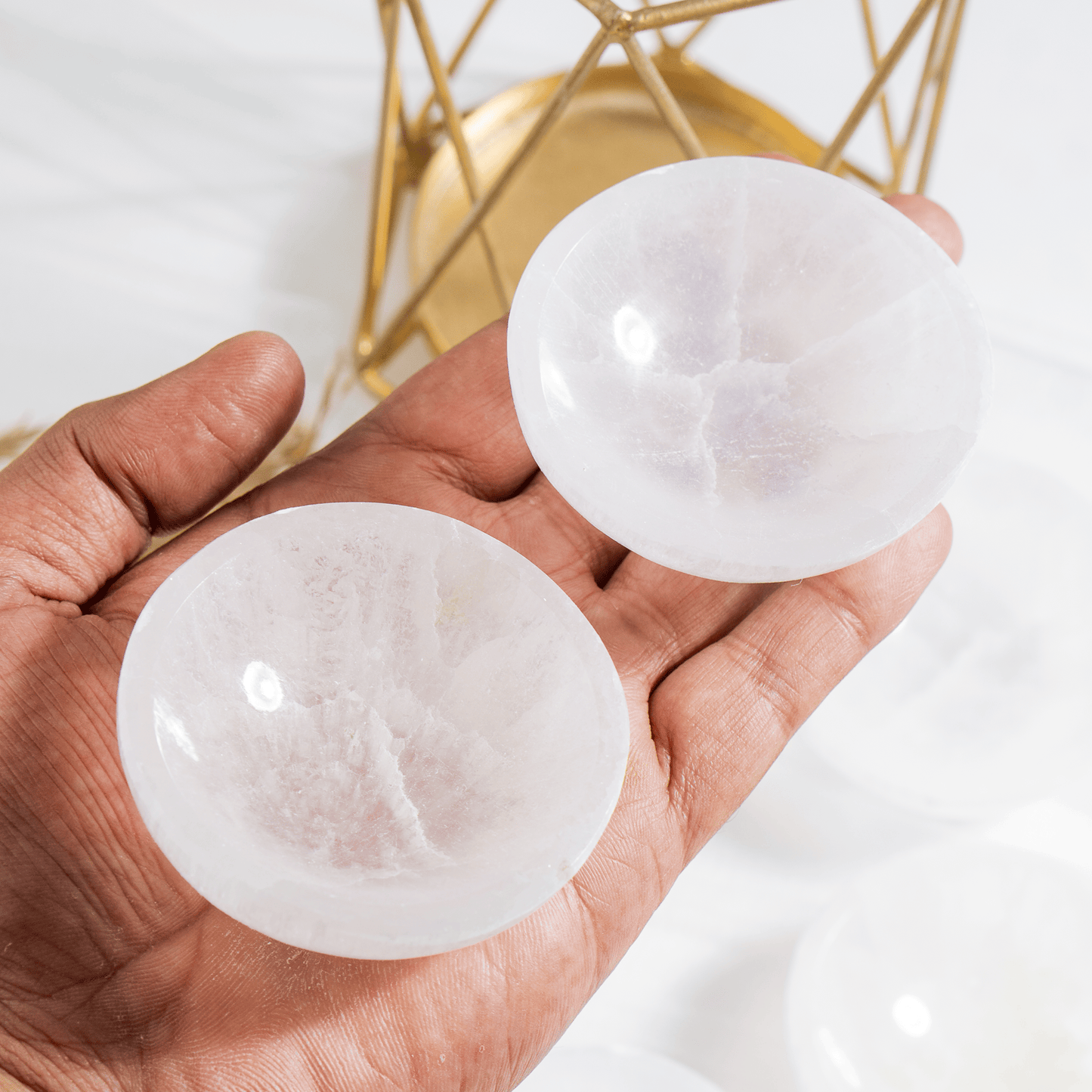 3-Inch Selenite Charging Bowl | Crystal Cleansing Dish |  Crystal Charging Bowl