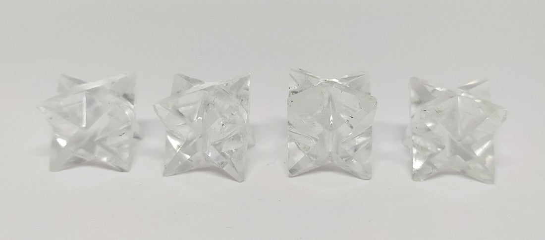 Clear Quartz Merkaba Stars