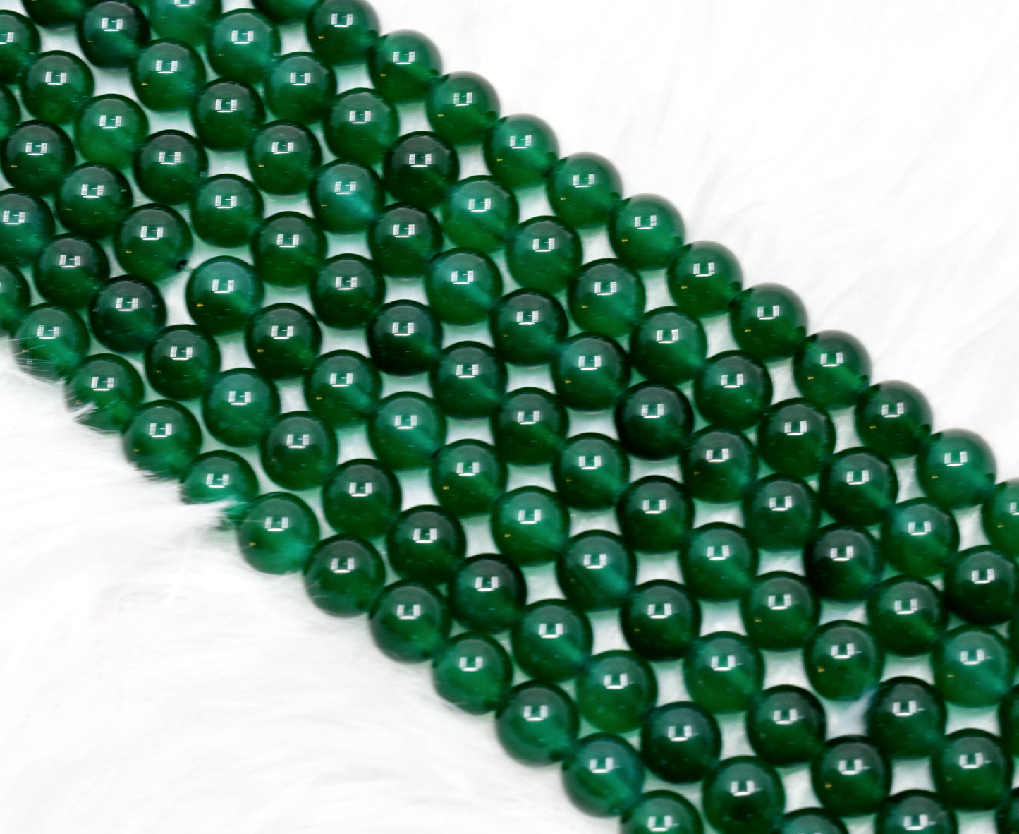 Green Onyx Gemstone Beads