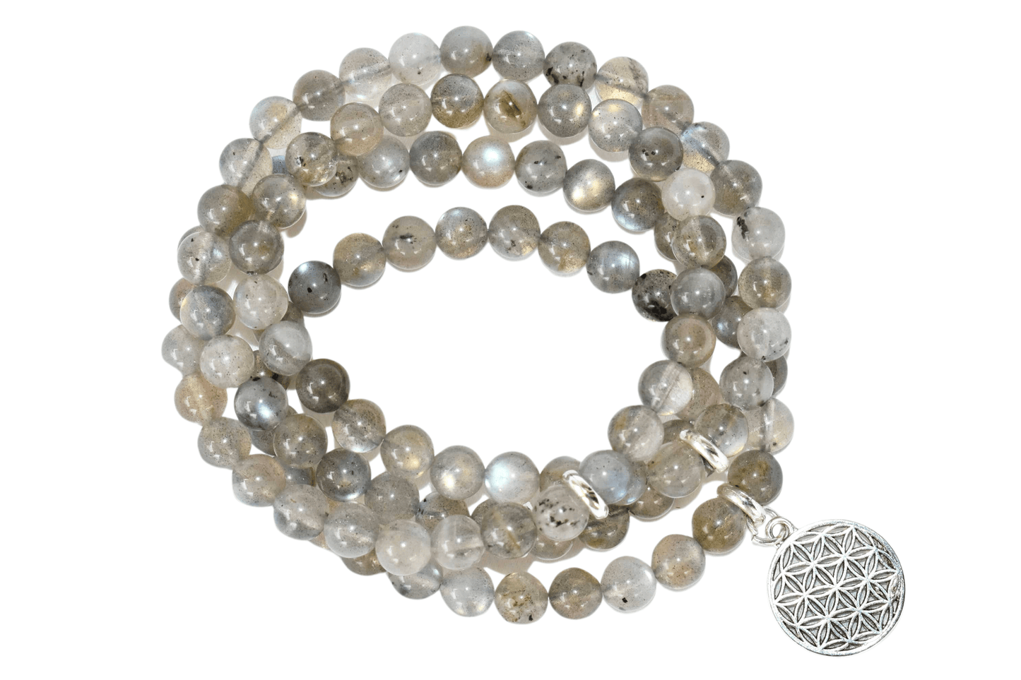 Labradorite Beads Mala Bracelet