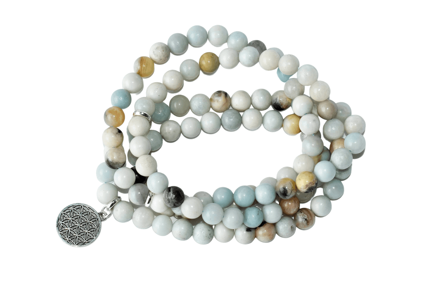 Multi Amazonite Beads Mala Bracelet