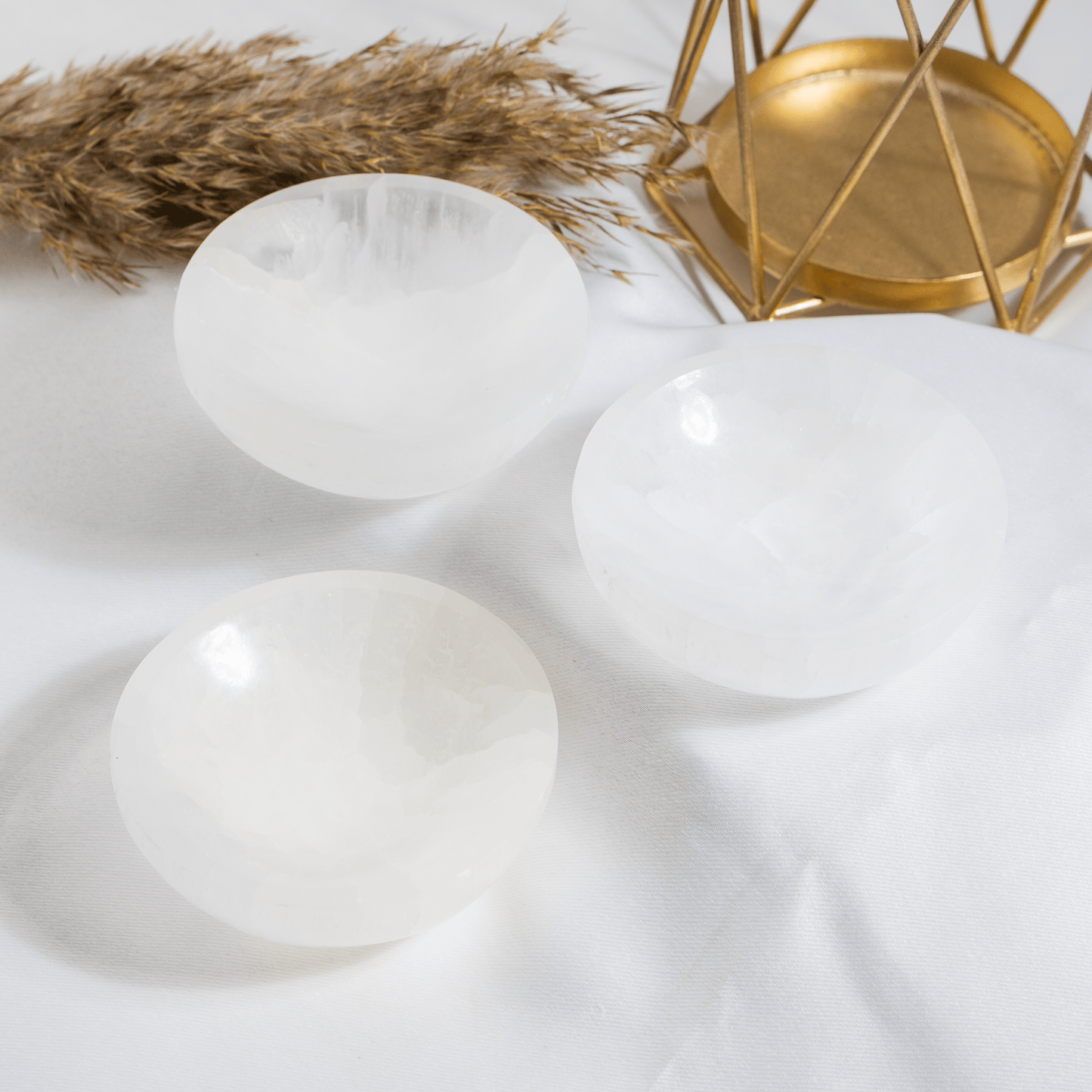 4-Inch Selenite Crystal Charging Bowl | Crystal Cleansing Dish | Energy Cleansing & Charging Bowl