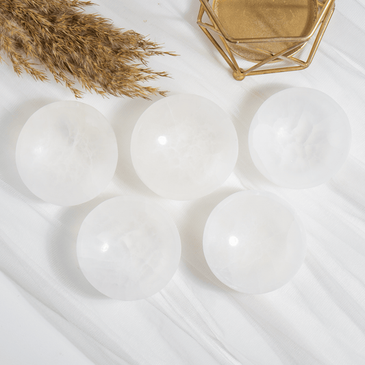 4-Inch Selenite Crystal Charging Bowl | Crystal Cleansing Dish | Energy Cleansing & Charging Bowl