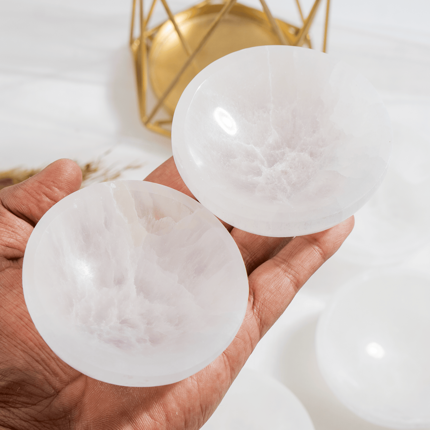 4-Inch Selenite Crystal Charging Bowl | Crystal Cleansing Dish | Energy Cleansing & Charging Bowl