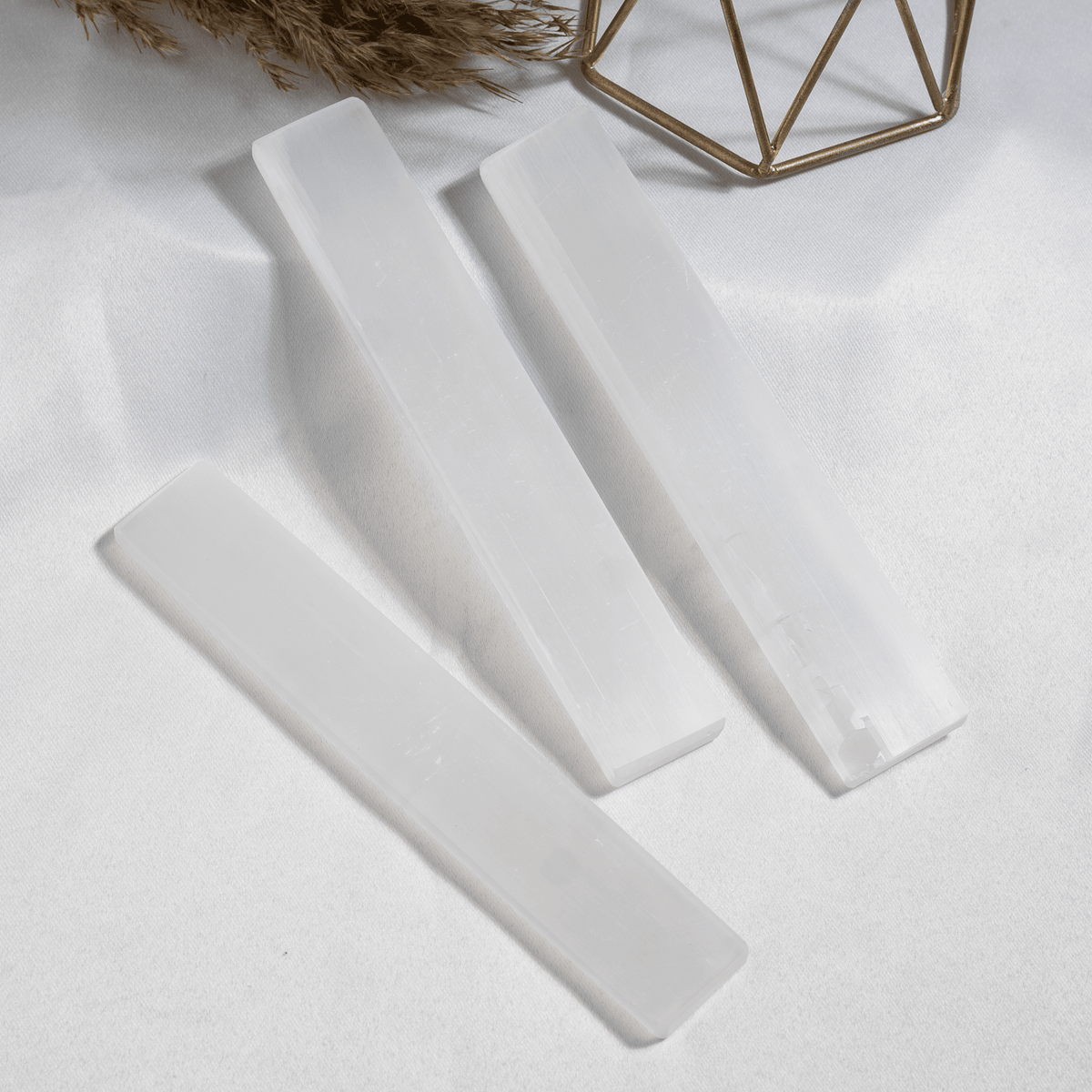 6 inch Selenite Charging Plate, Polished Selenite Slab, Selenite Charging Bar for cleansing meditation Crystal