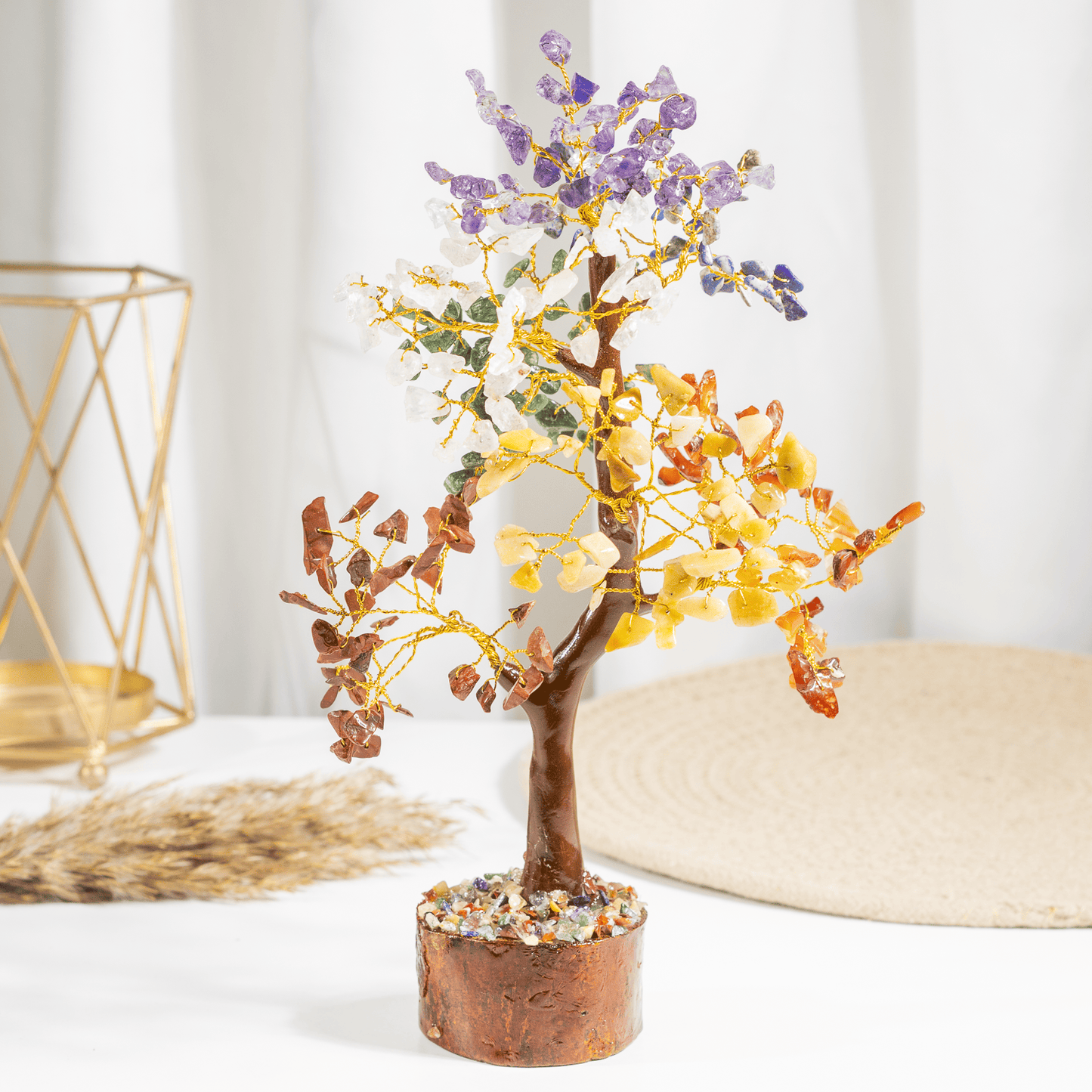 7 Chakra Crystal Tree With 300 Natural Crystal Chips