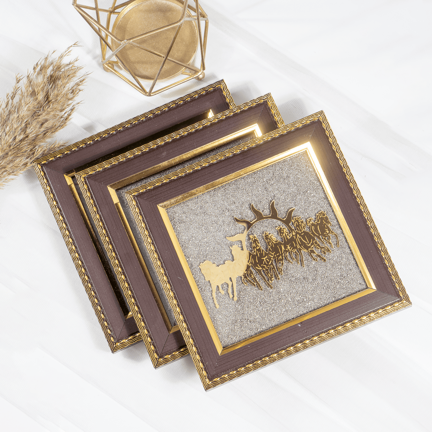 Running Horse Wall Frame | Vastu Home Decor | Horse Wall Art | Prosperity & Success Decor