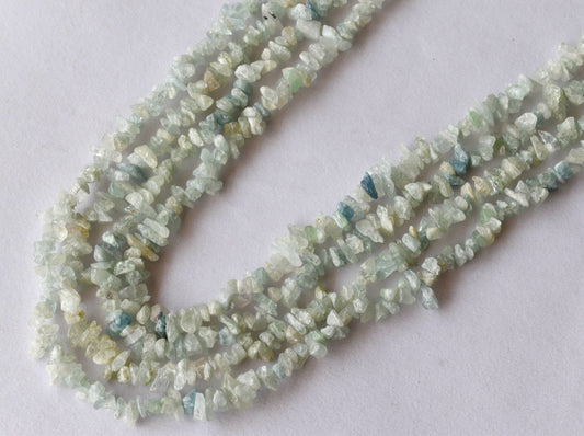 Uncut Amazonite Crystal Chip Beads