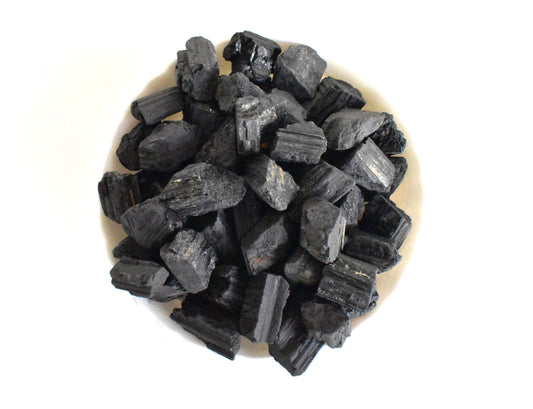 1Kg inch Raw Black Tourmaline Rough Stones