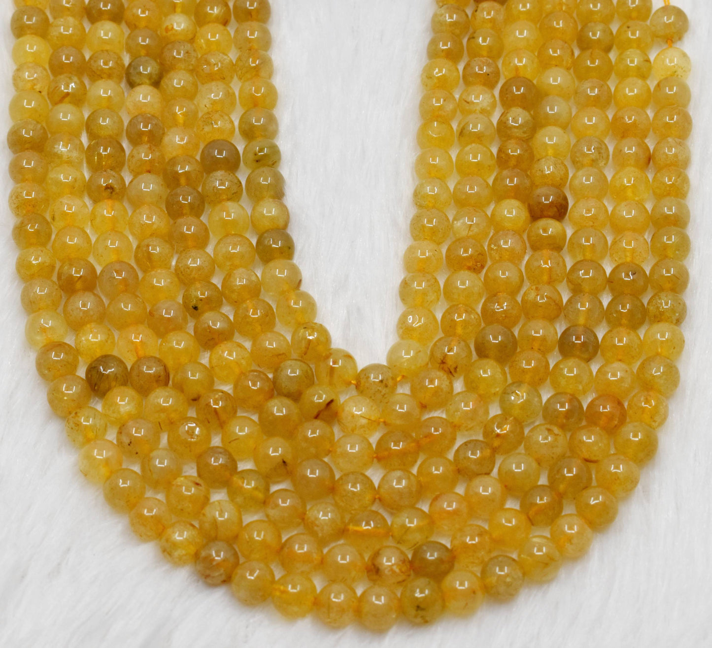 Golden Rutile Gemstone Beads