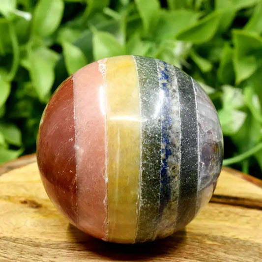 1Pc Sphere Bonded Chakra Crystal Ball Healing Sphere | Crystal Gifts | Mix Gemstone Sphere | Home Decor, Chakra Crystals for Reiki