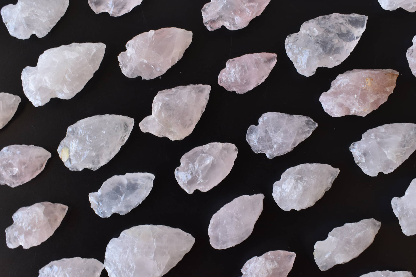 1'' Rose Quartz Arrowhead Point.