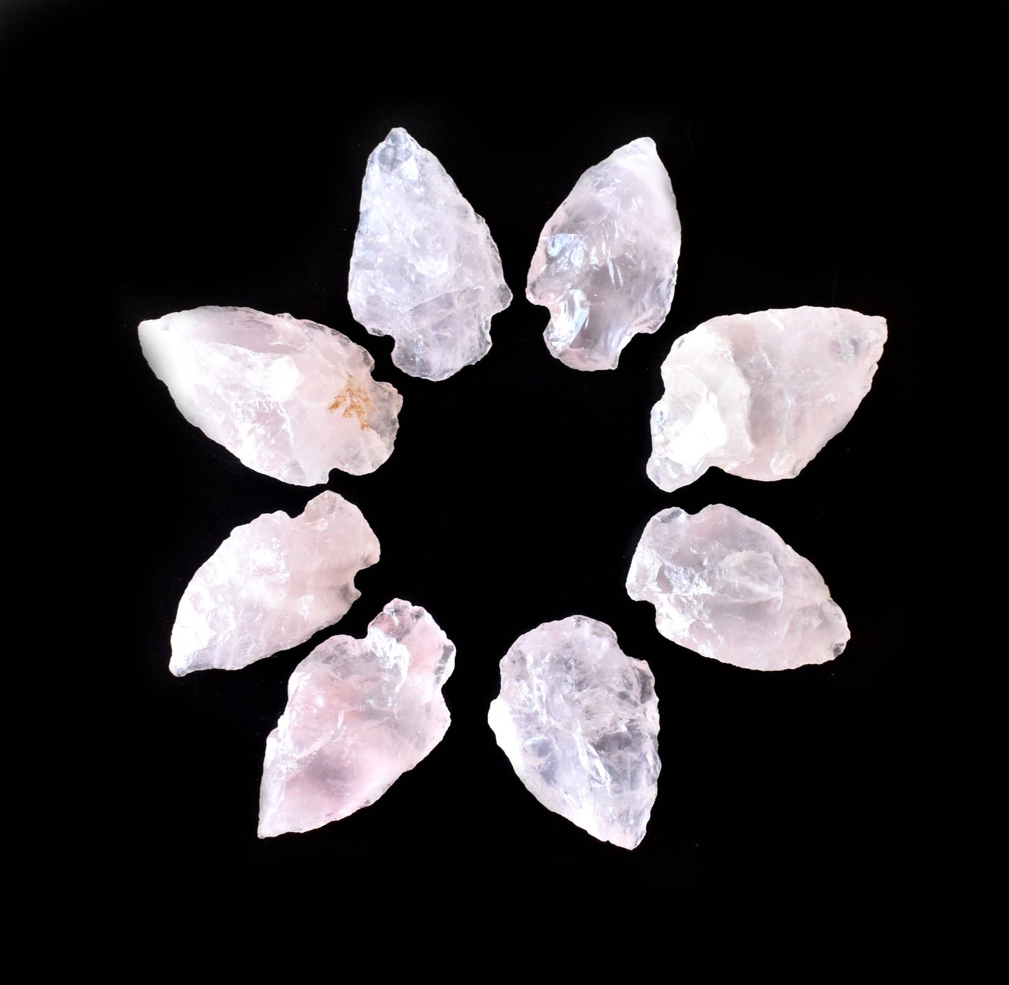 1'' Rose Quartz Arrowhead Point.