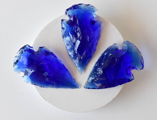 1.25''Dark Blue Arrowhead Point.