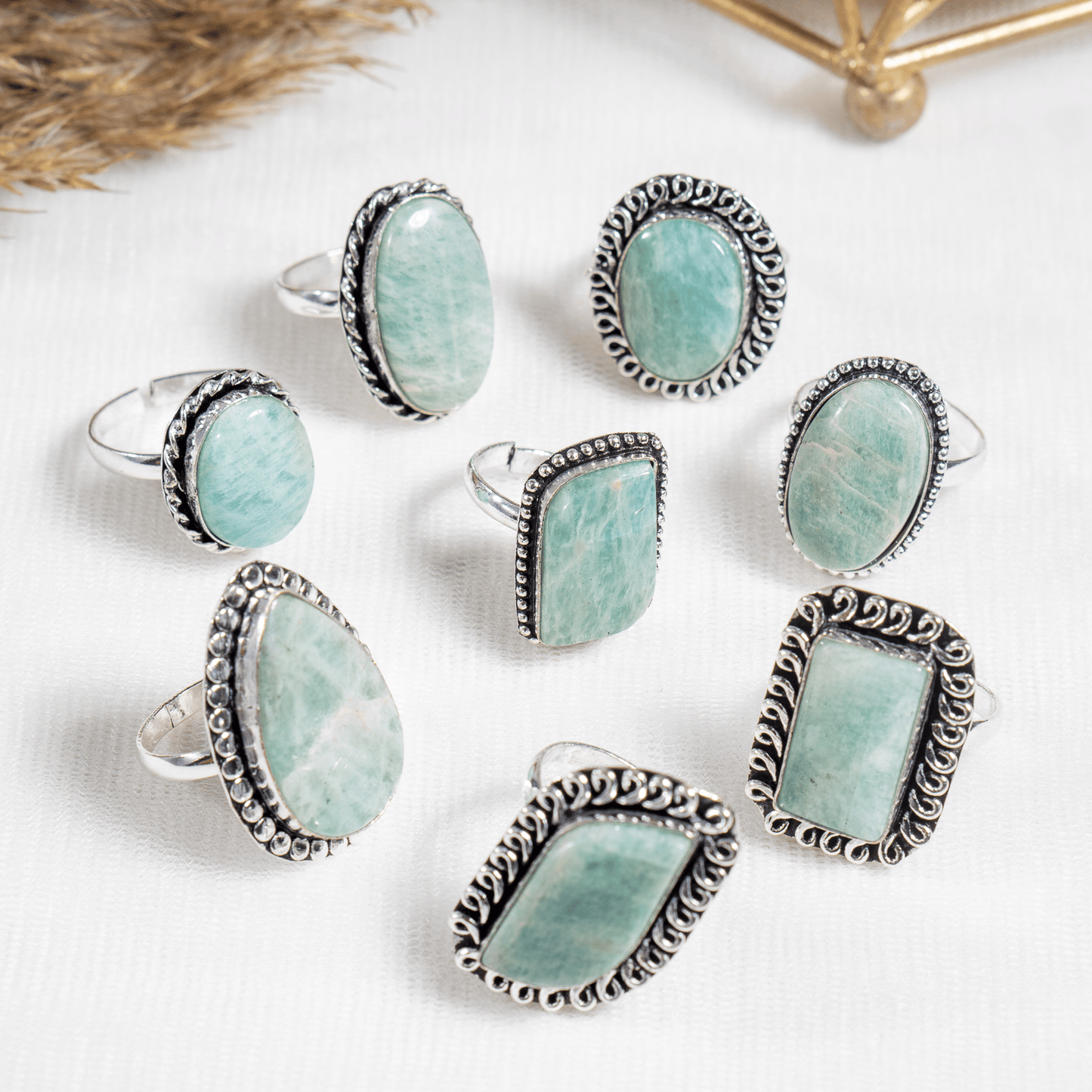 Amazonite Ring | Adjustable Ring | Gemstone Ring  | Boho Ring | Gemstone Ring