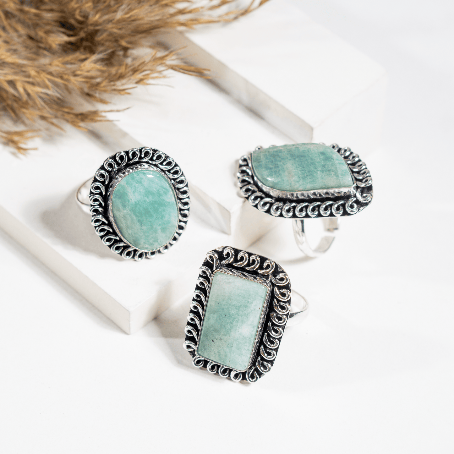 Amazonite Ring | Adjustable Ring | Gemstone Ring  | Boho Ring | Gemstone Ring