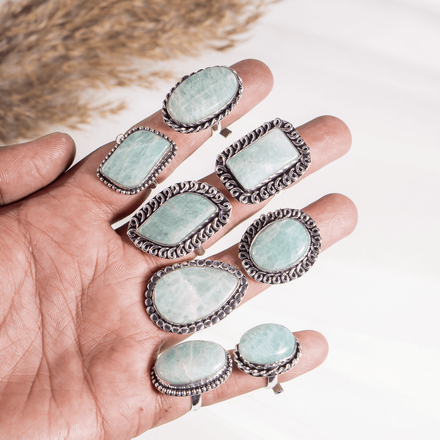 Amazonite Ring | Adjustable Ring | Gemstone Ring  | Boho Ring | Gemstone Ring